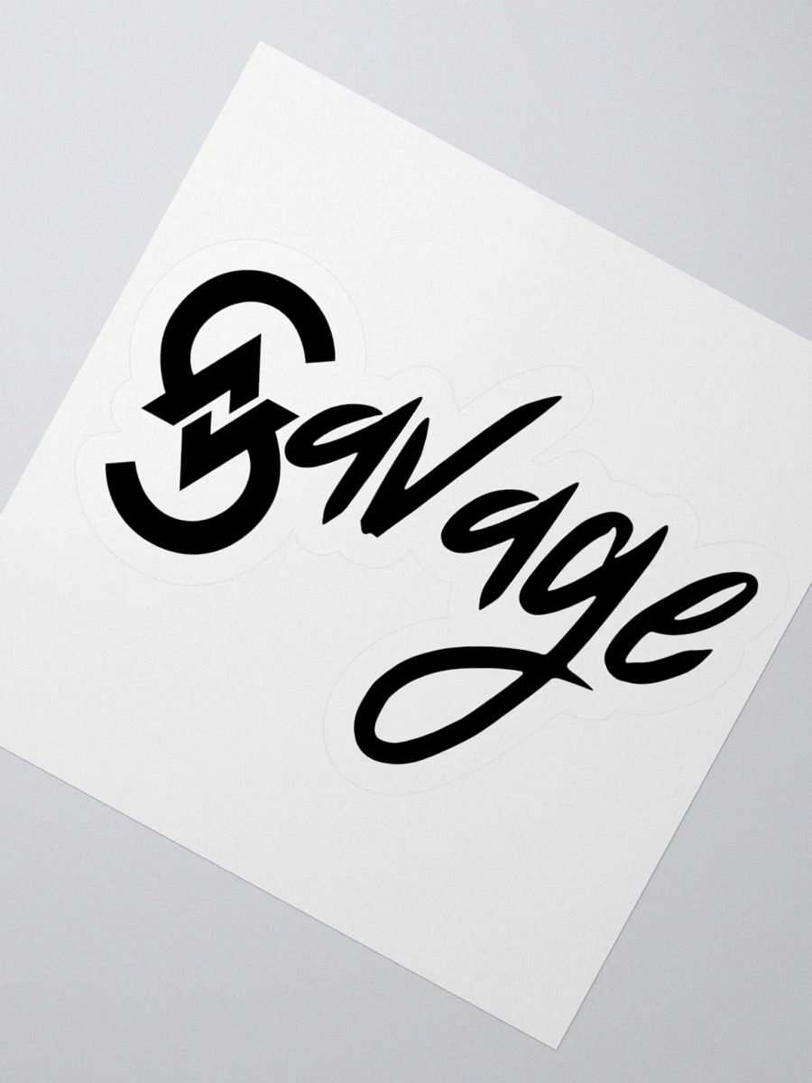 Savage Logo Sticker (Black) product image (2)