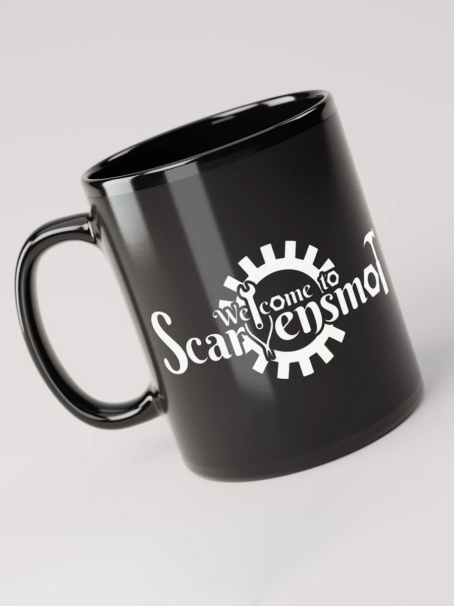 Welcome to Scarvensmot Black Glossy Mug product image (4)