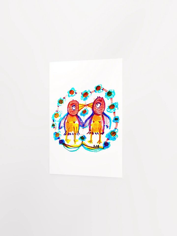 Kissy Birds matte poster product image (3)