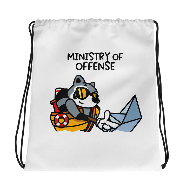 Ministry of Offense Drawstring Bag product image (1)