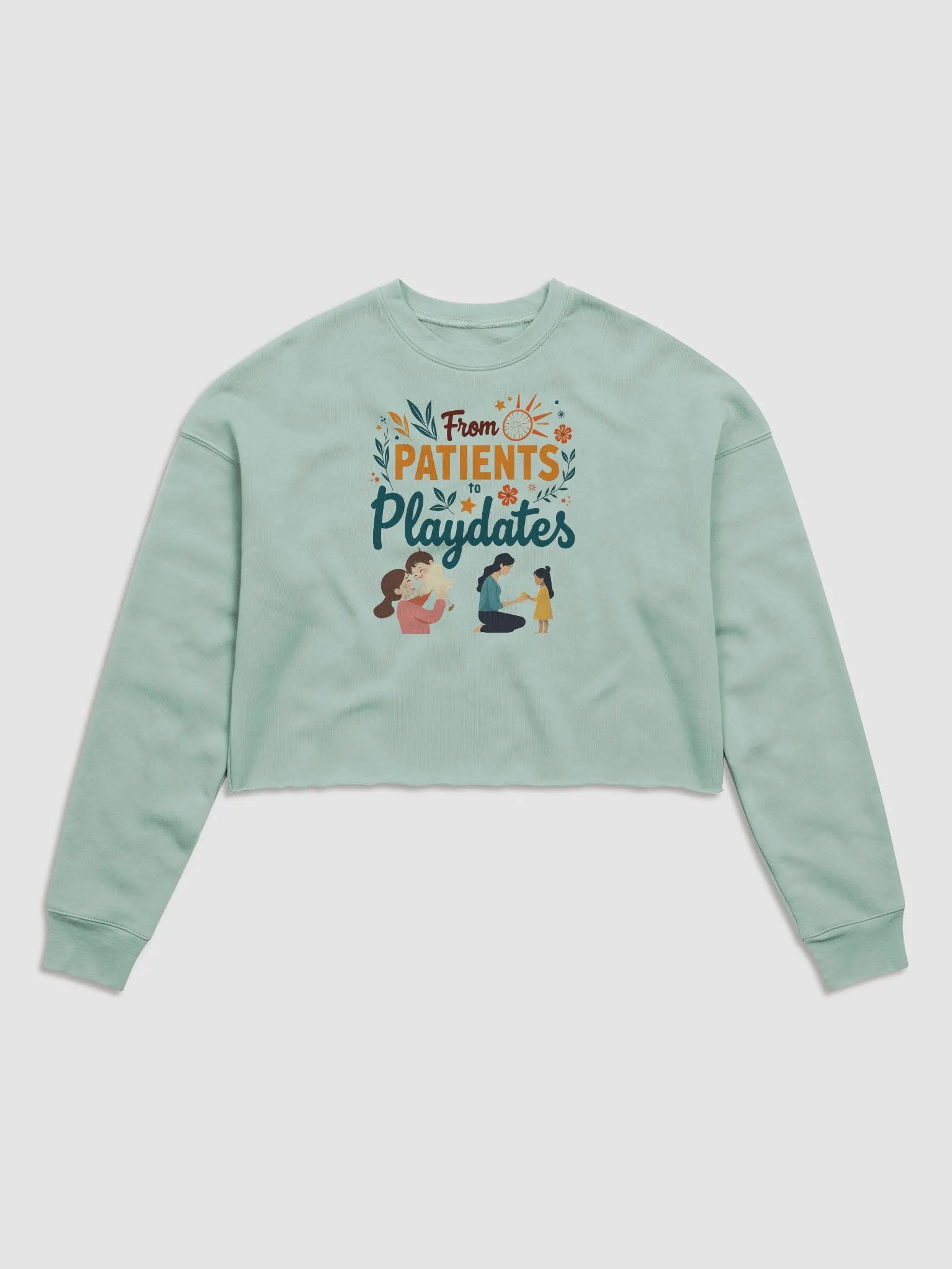 from Patients to Playdates Fleece Crop Sweatshirt product image (2)