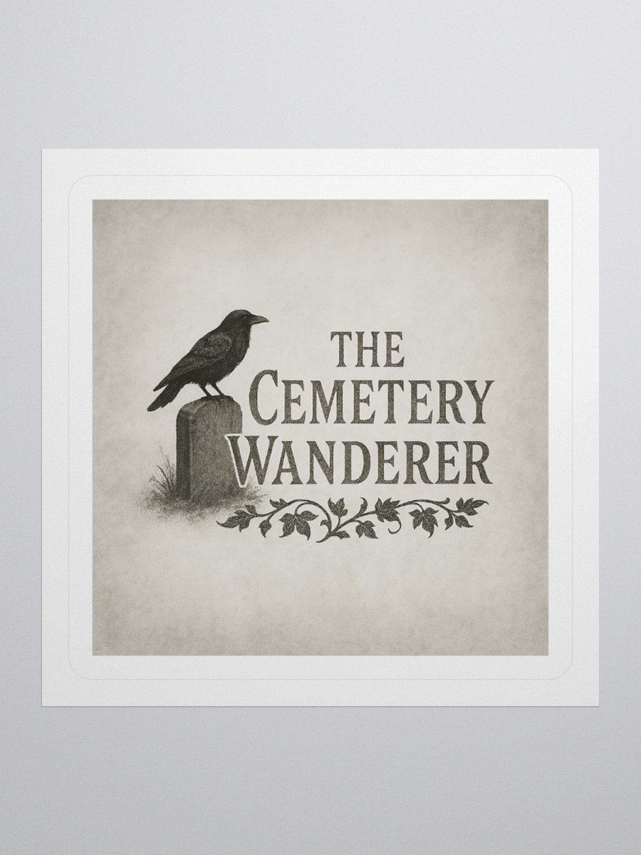 The Cemetery Wanderer Logo Sticker product image (1)