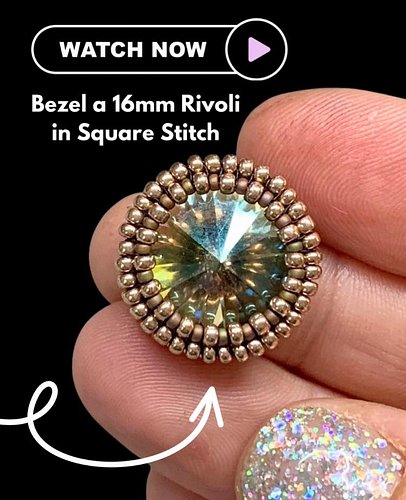 ✨ New Video Alert! ✨
Ever wanted to create a stunning beaded bezel for a 16mm crystal Rivoli, but thought it looked too trick...