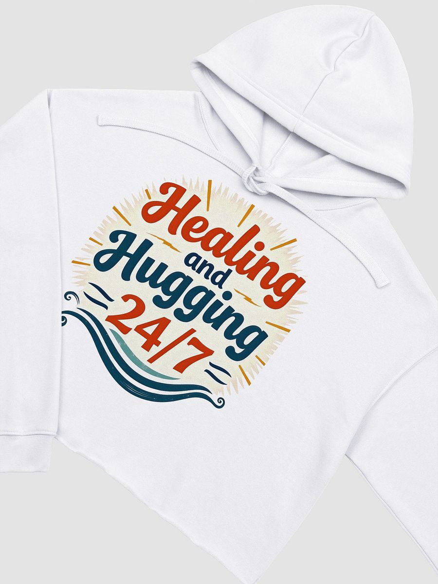 Healing & Hugging 24/7 Crop Hoodie product image (24)