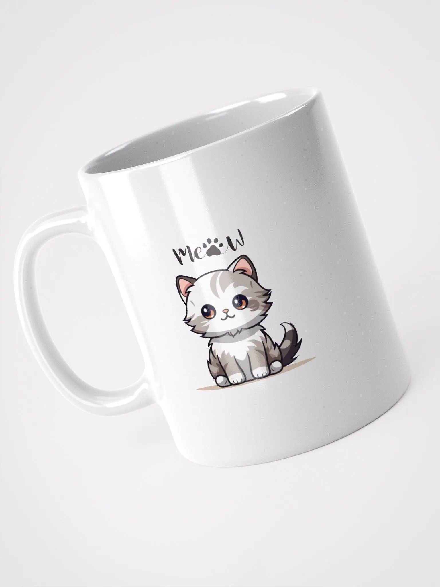 Poor Cat White Glossy Mug product image (9)