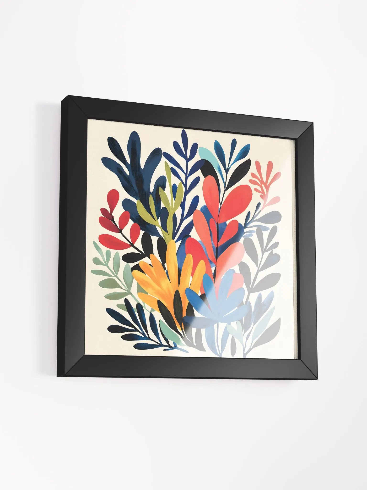Vibrant Botanical Abstraction Framed Poster Art product image (3)