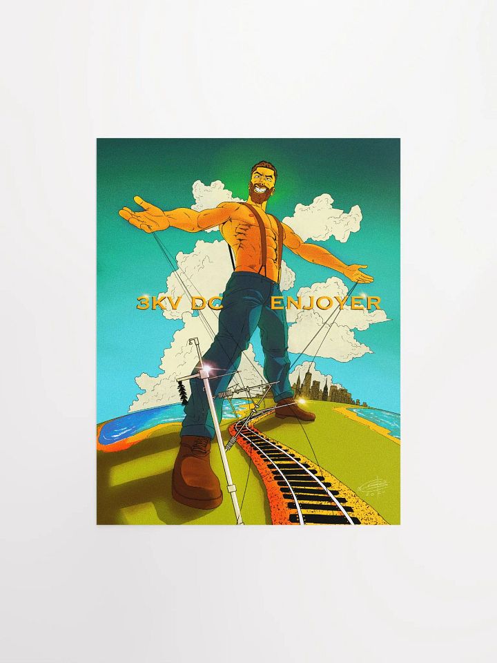 3KV DC GIGACHAD POSTER product image (1)