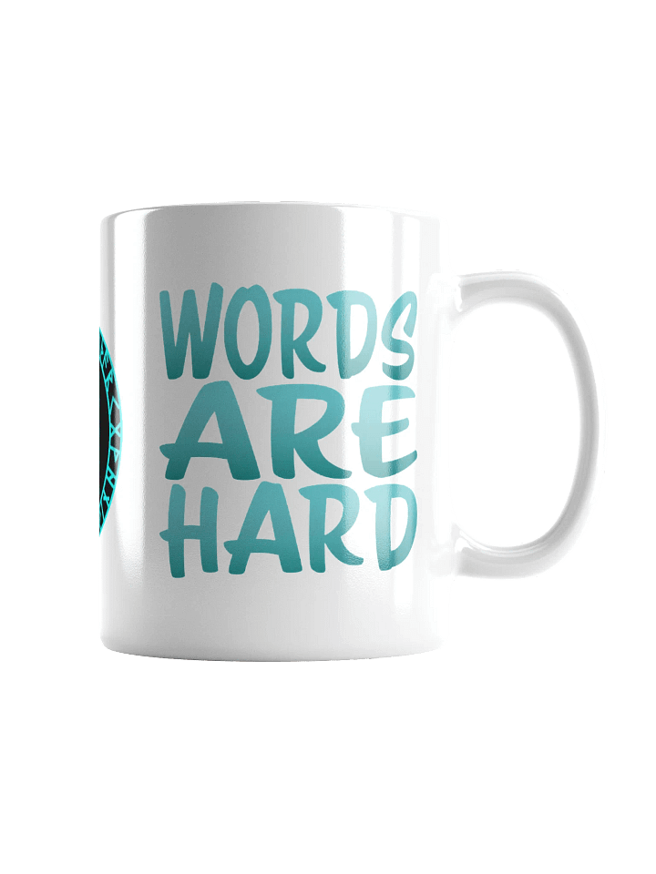 Words Are Hard Glossy Mug product image (1)