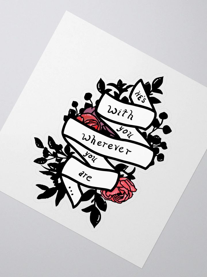 Wherever You Are White Sticker product image (2)