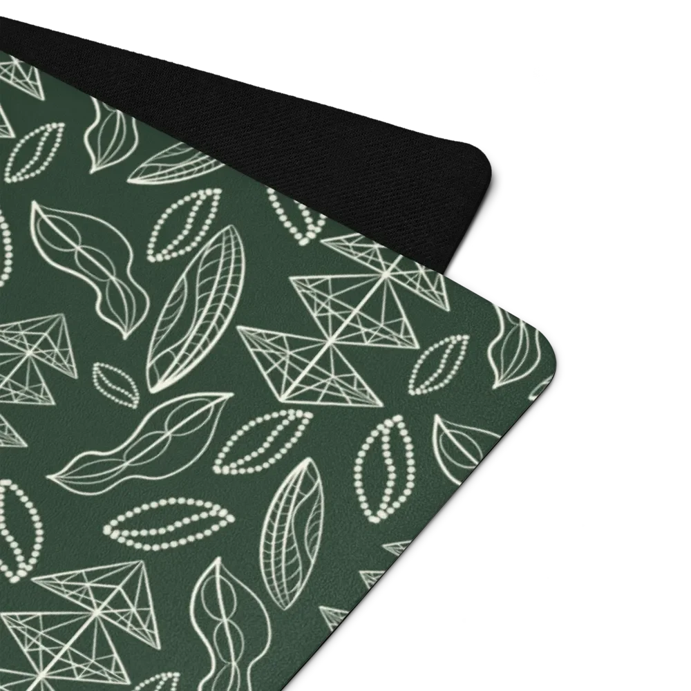 El Yunque Brew Bliss: Abstract Coffee Bean Tribal Exercise Mat product image (2)