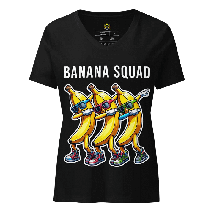 Dabbing Bananas Women's Relaxed V-Neck T-Shirt product image (1)