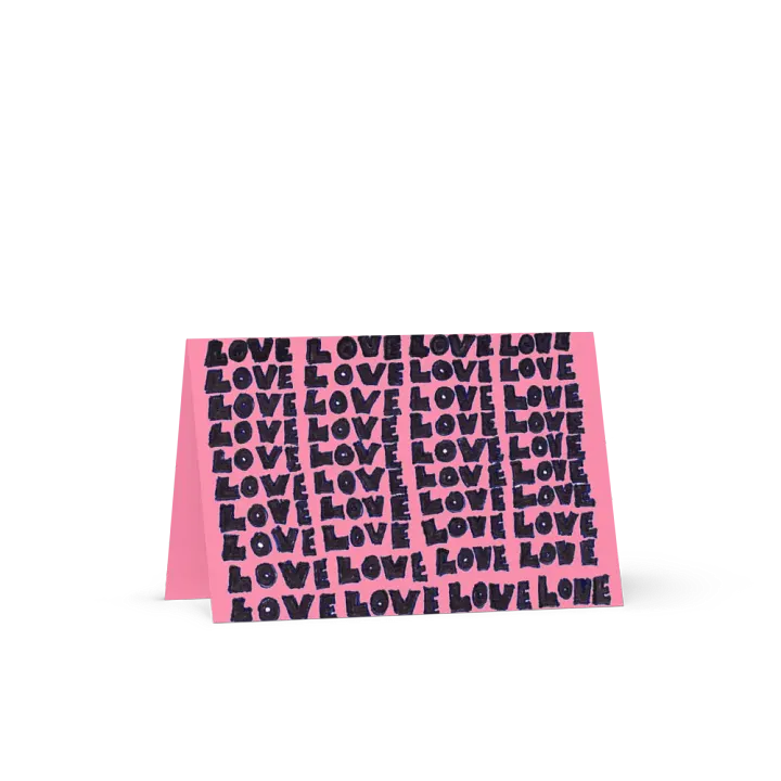 Love Greeting Card (pink) product image (2)