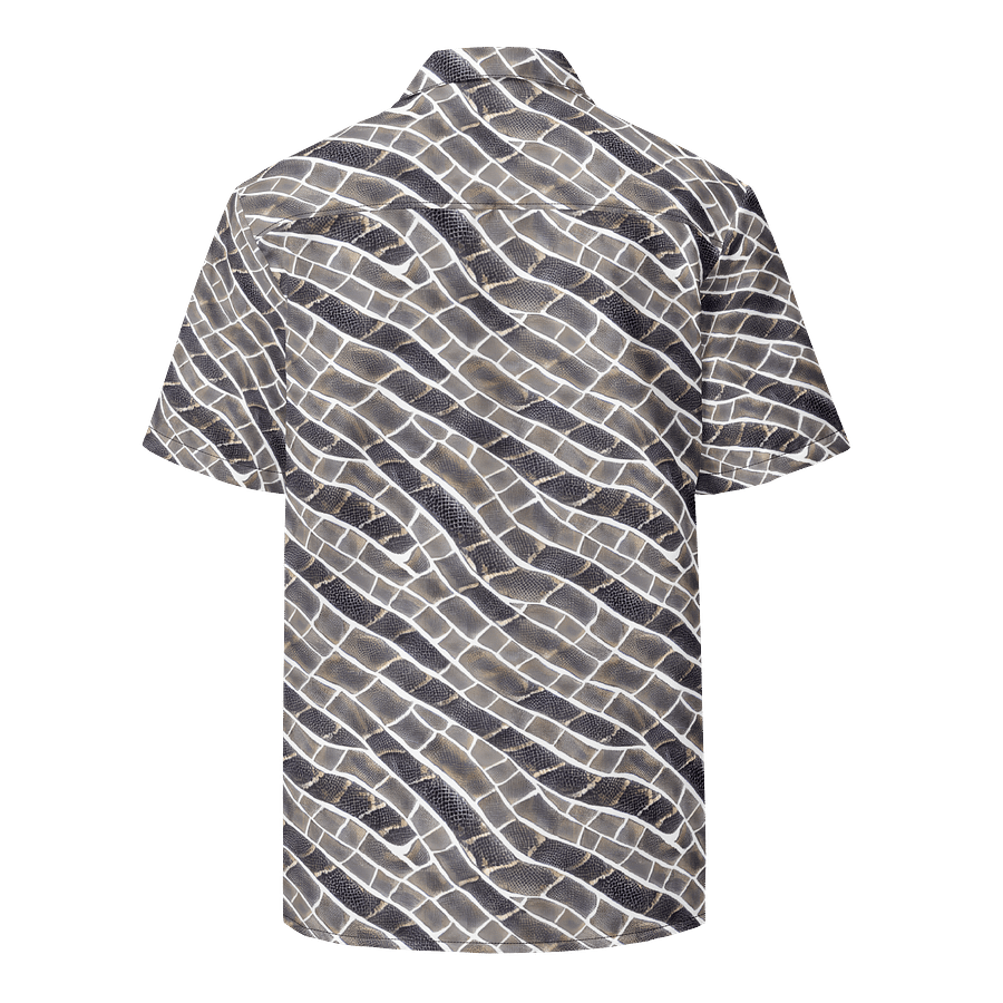 Grey Snake Skin Hawaiian Shirt product image (2)