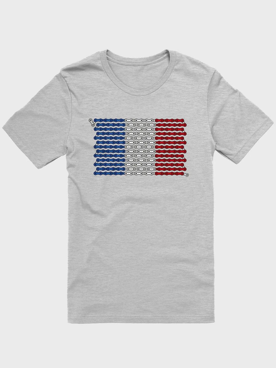 France Bike Chain Flag on Light Color Supersoft Tee product image (5)