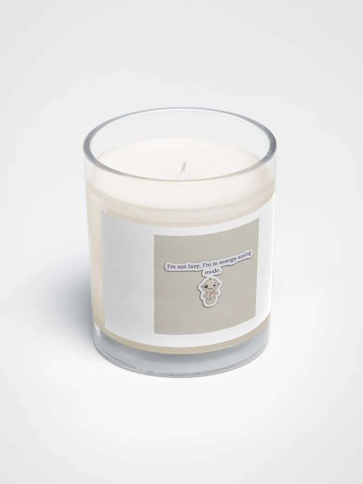 I'm not lazy. I'm in energy saving mode candle. product image (2)
