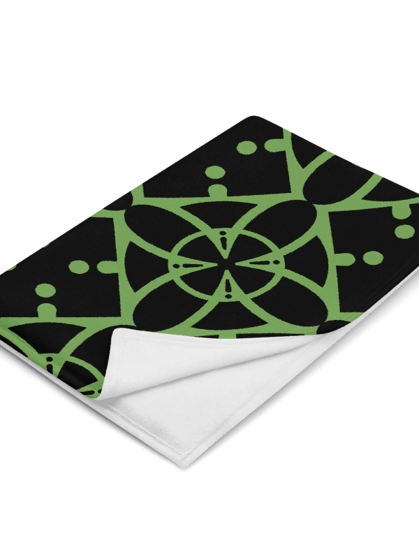 Green Ethereal Echoes Throw Blanket product image (1)