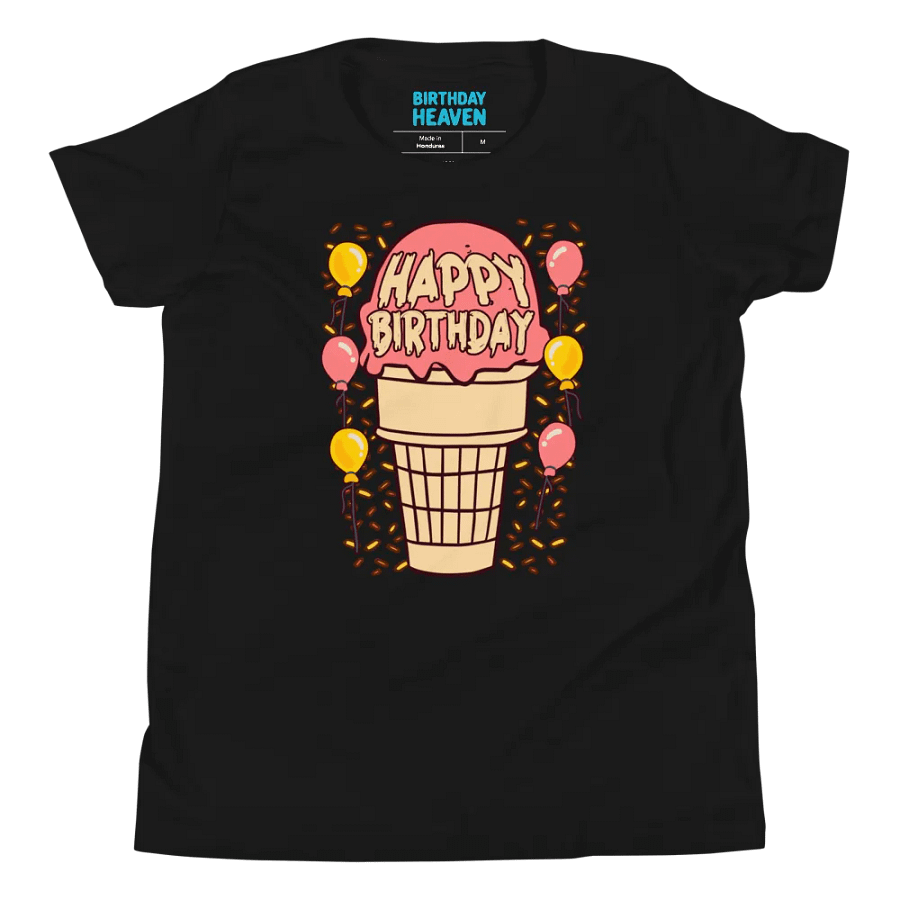 Happy Birthday (Ice Cream Cone) Kids T-Shirt product image (4)