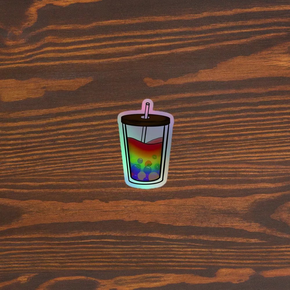 Fruity Punch Fantasy Bubbly Delight - Holographic Sticker Sheet product image (2)