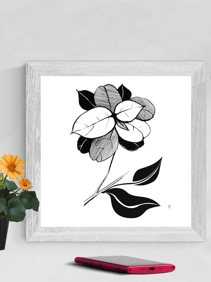 Blank Canvas: Unleash Your Artistic Vision - Stylish Leaves product image (3)