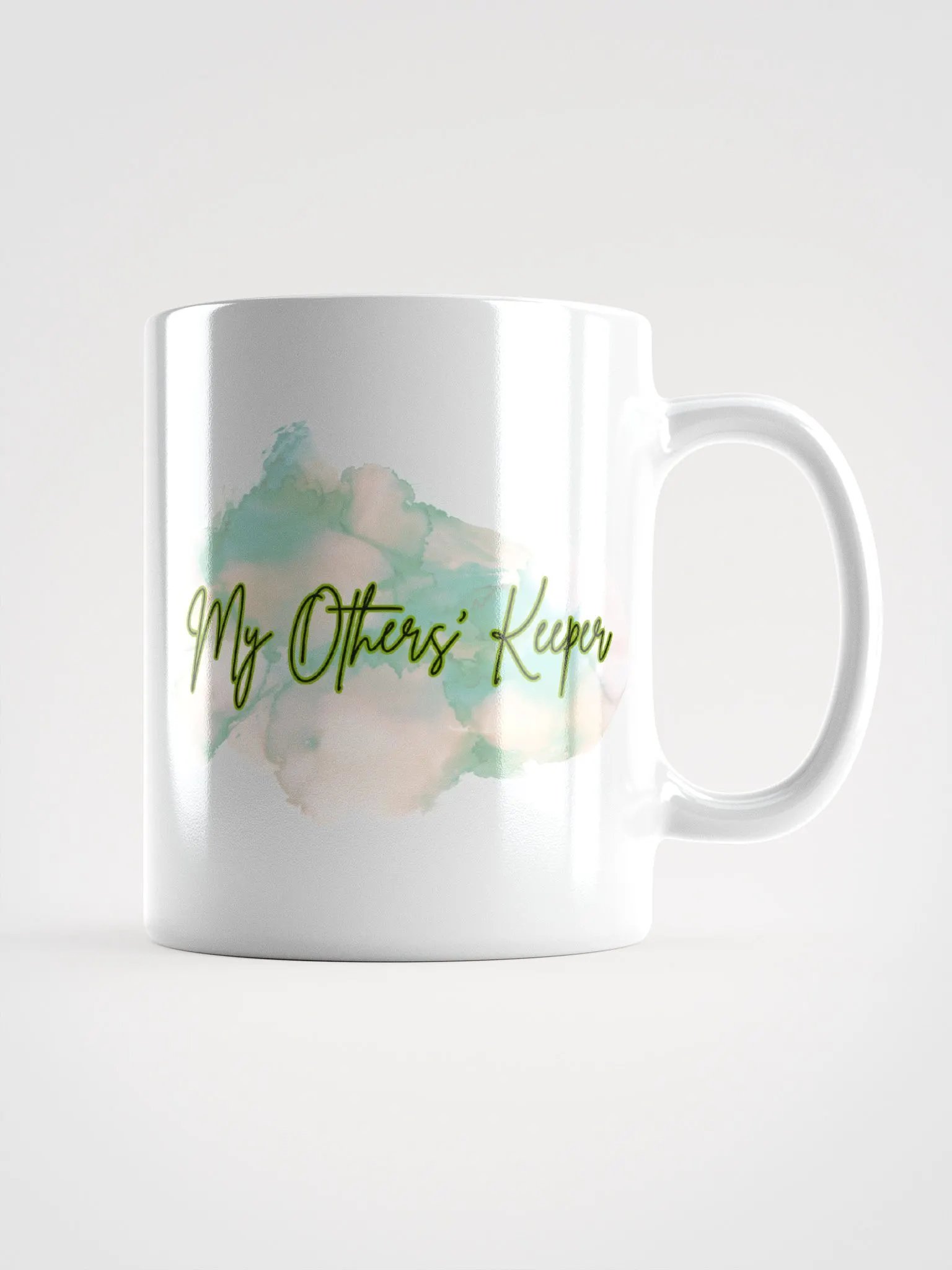 My Others' Keeper White Mug Boho Green product image (1)