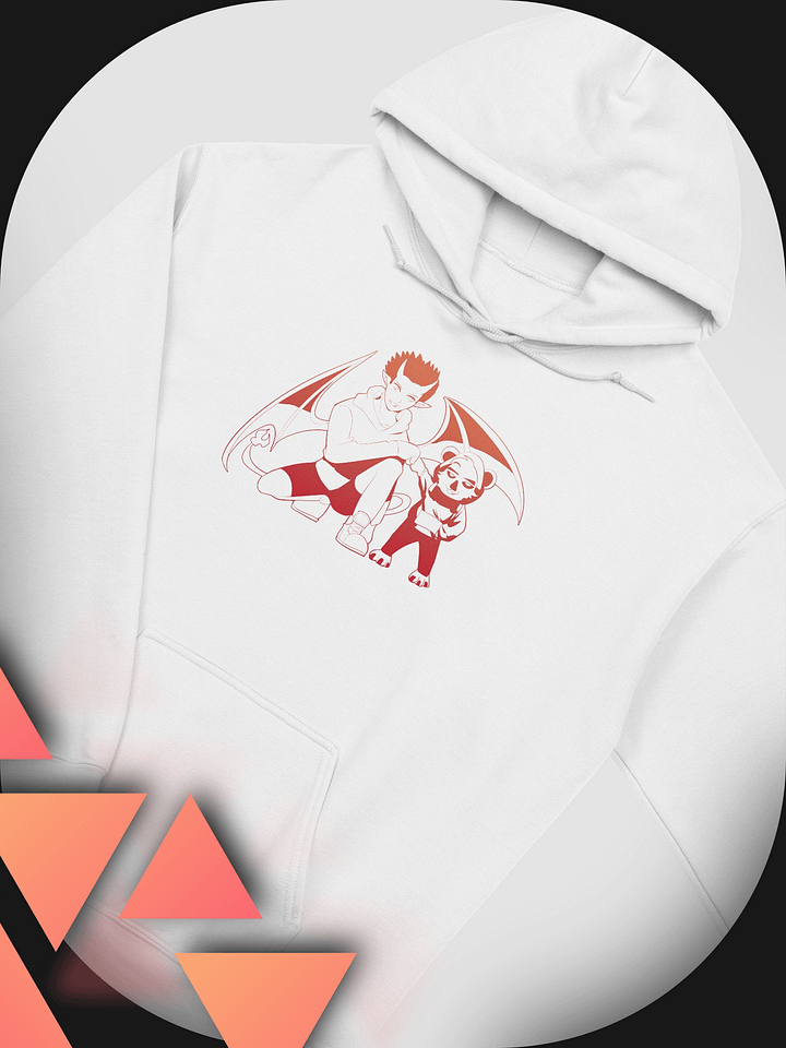 ISOL▲TION — S&J DUO — CLASSIC HOODIE — RED GRADIENT product image (1)