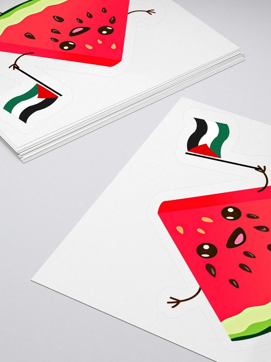 Watermelon Palestine Flag Sticker product image (11)
