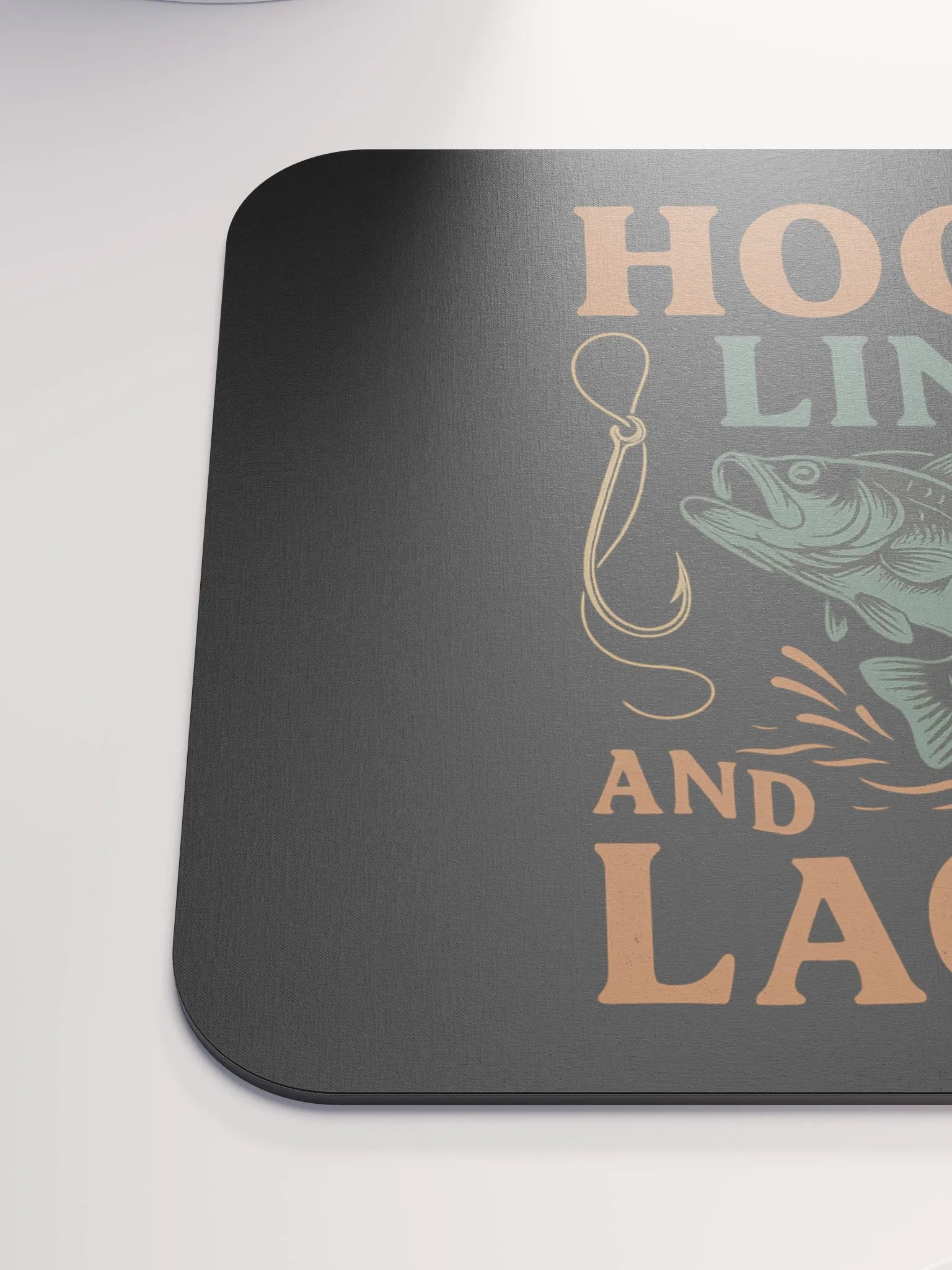 Fishing Mouse Pad – Hook, Line, & Lager Graphic product image (6)