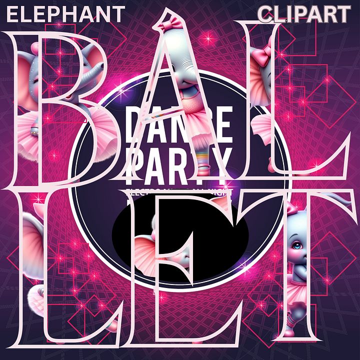 Elephant Ballet PNG Clipart product image (1)