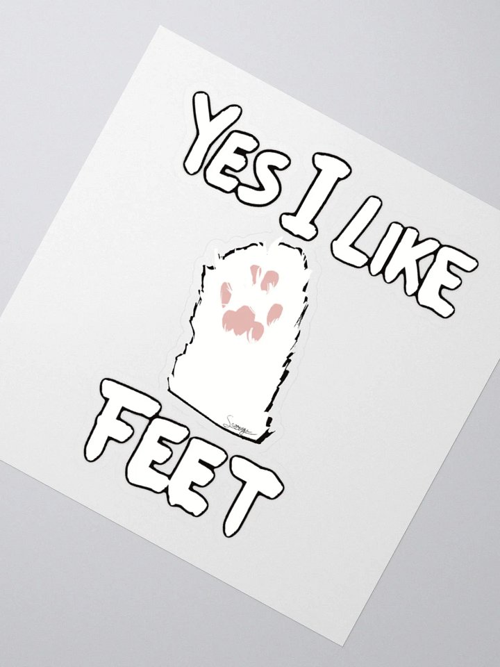 I LIKE FEET Kiss Cut Stickers product image (2)