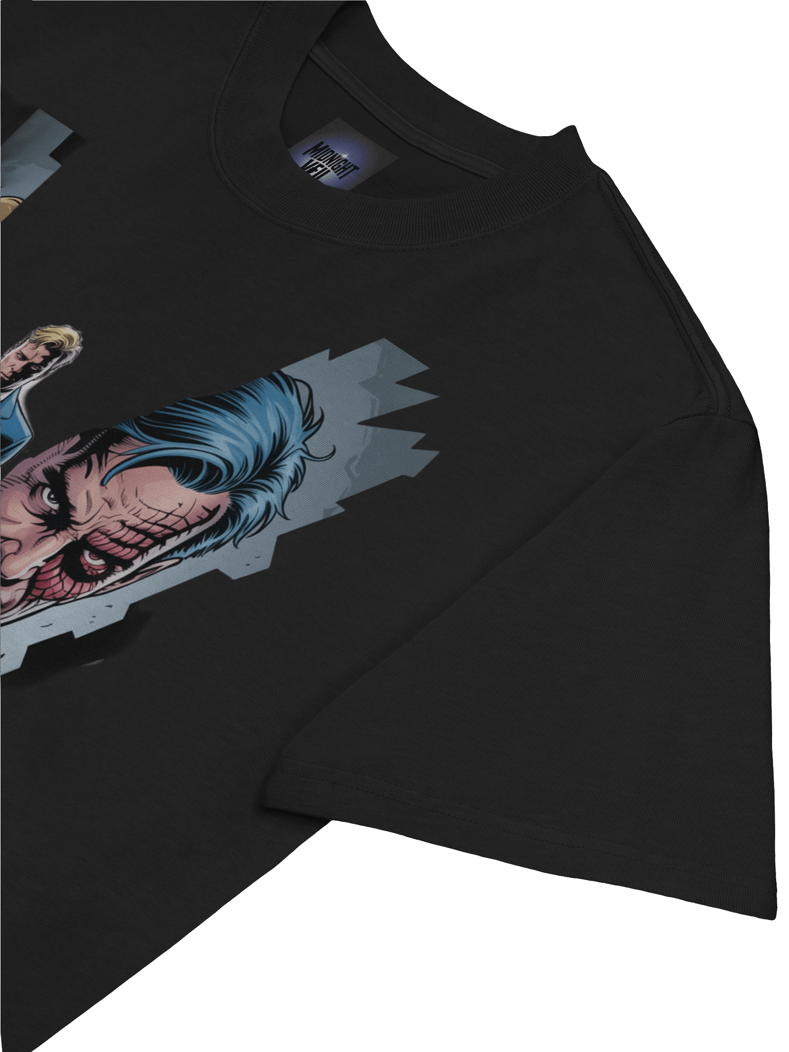 Two-Face Shadow Veil Oversized Faded T-Shirt product image (7)