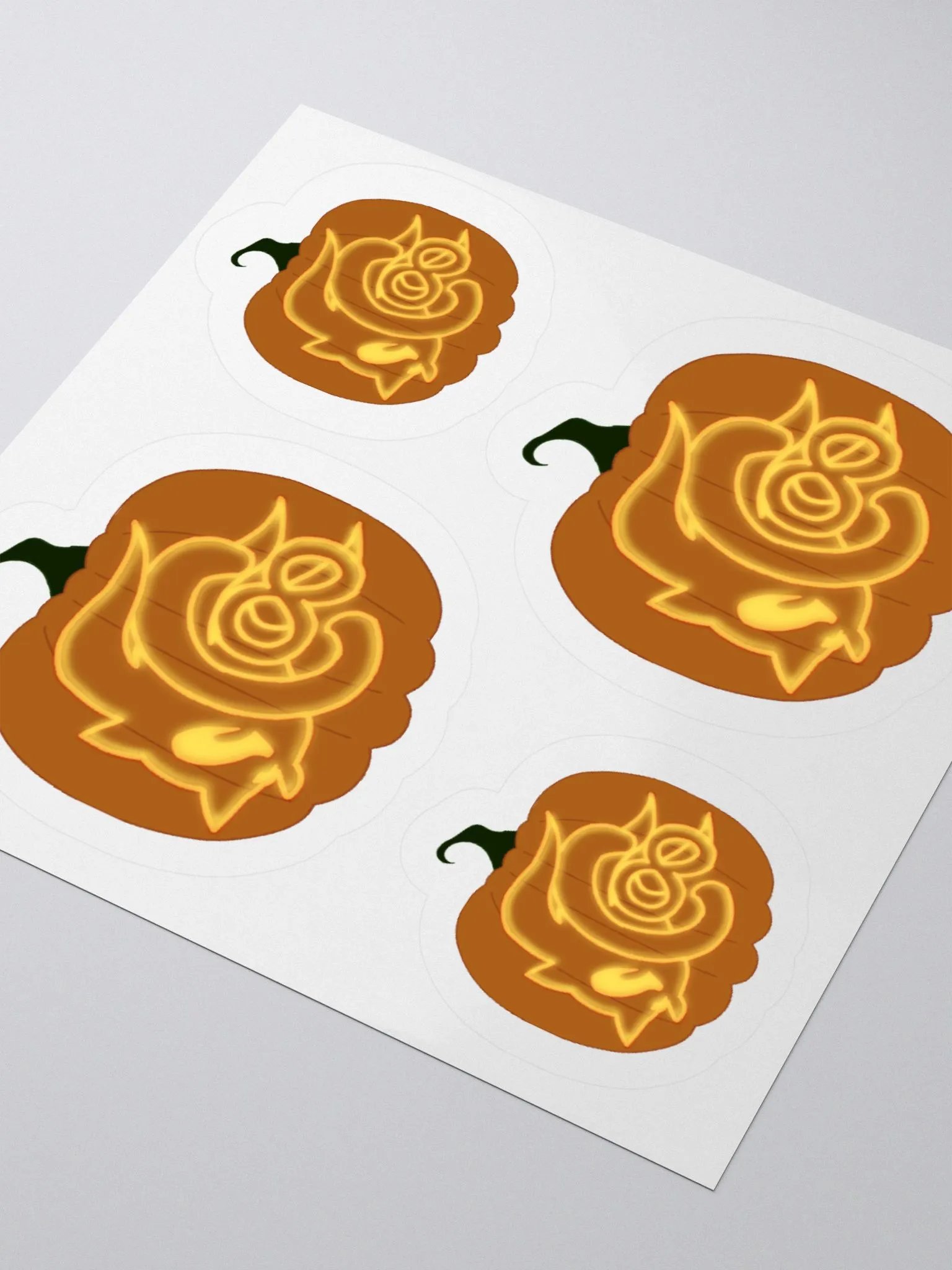 Pumpkin Logo Kiss Cut Sticker Sheet product image (9)