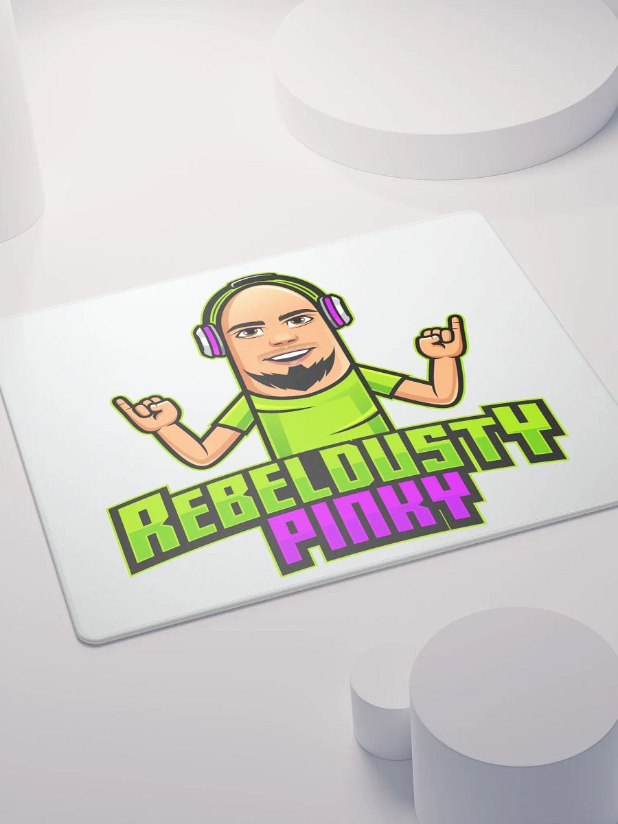 RebelDustyPinky Large Logo Mouse Pad product image (4)