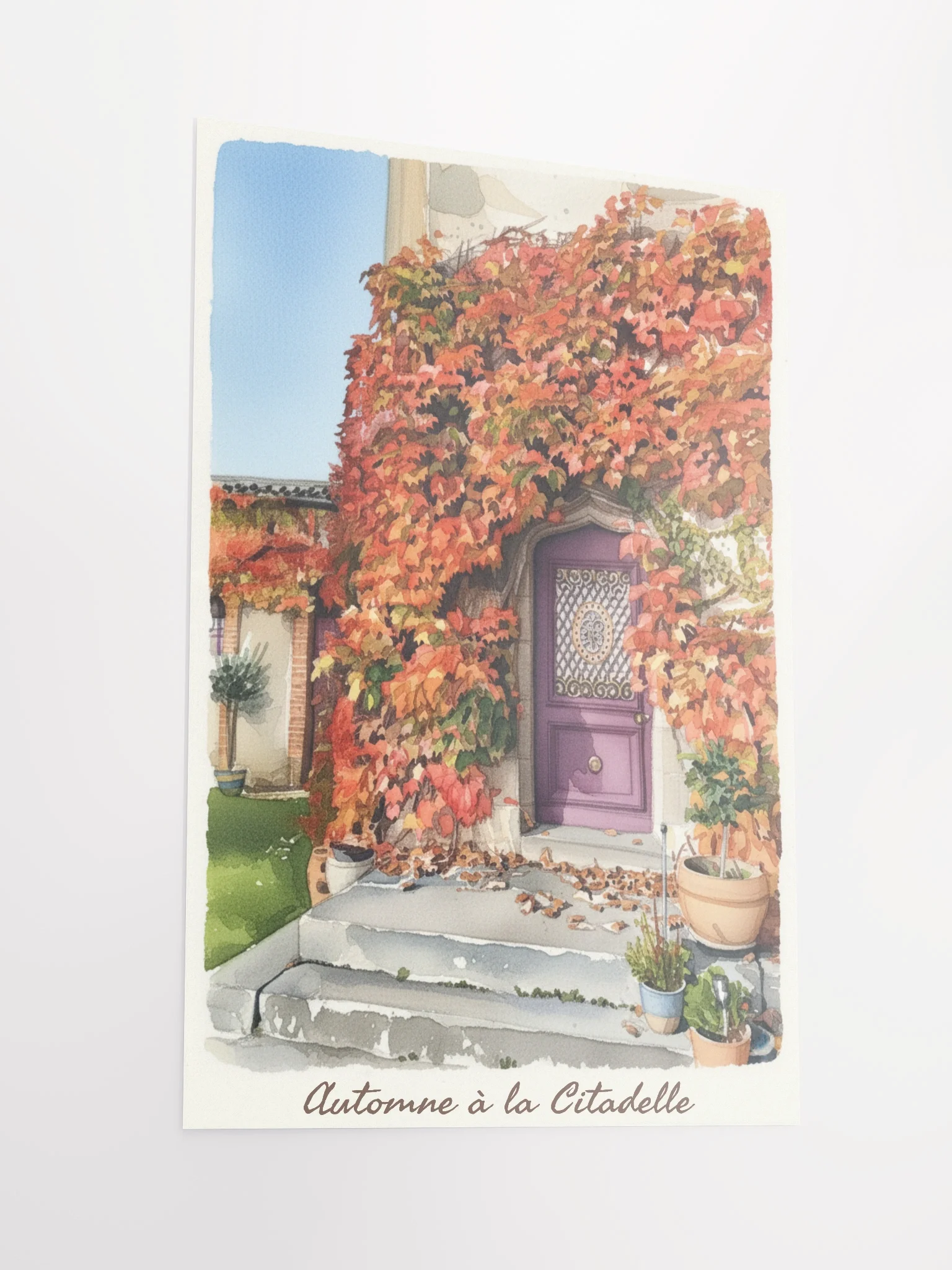 Watercolour Poster - Automne à la Citadelle product image (2)