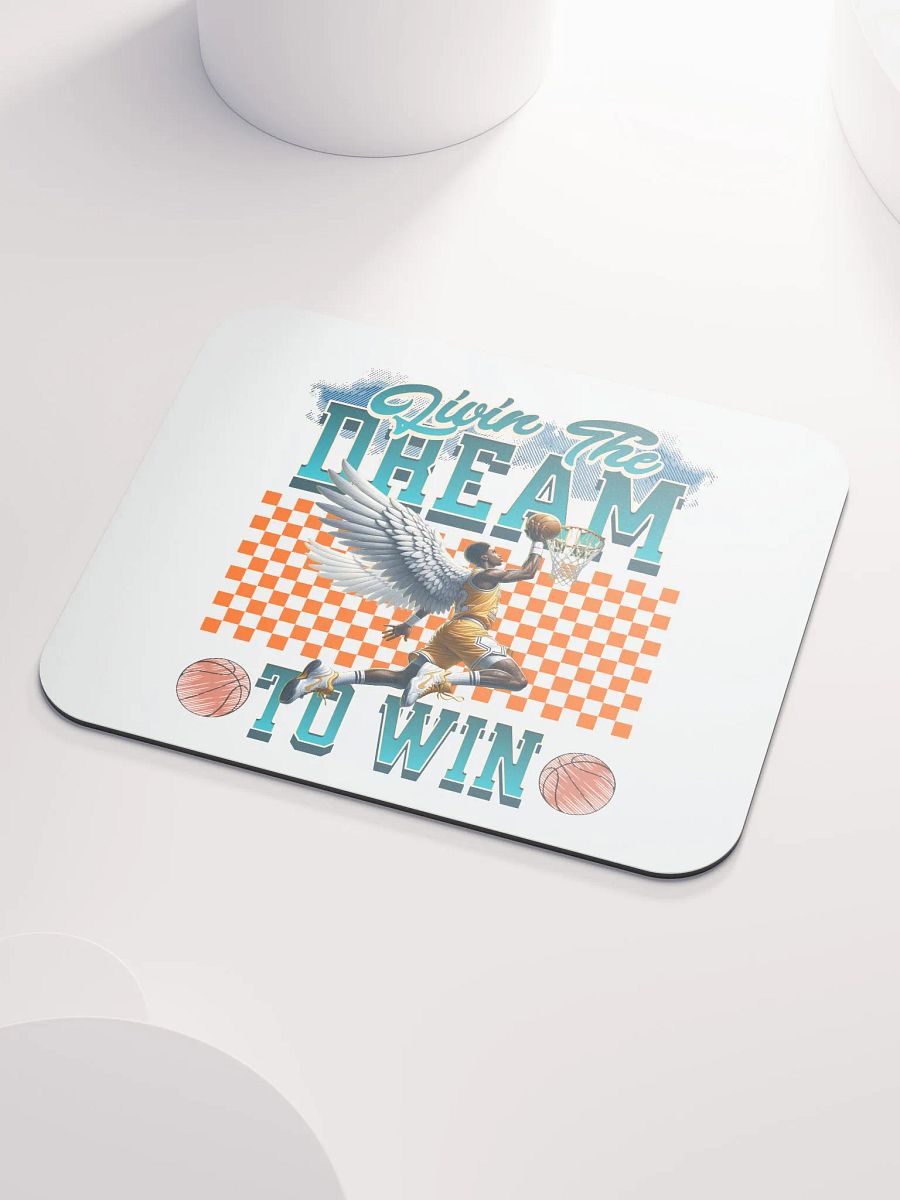Livin The Dream To Win Basketball Dunk Mouse Pad product image (3)