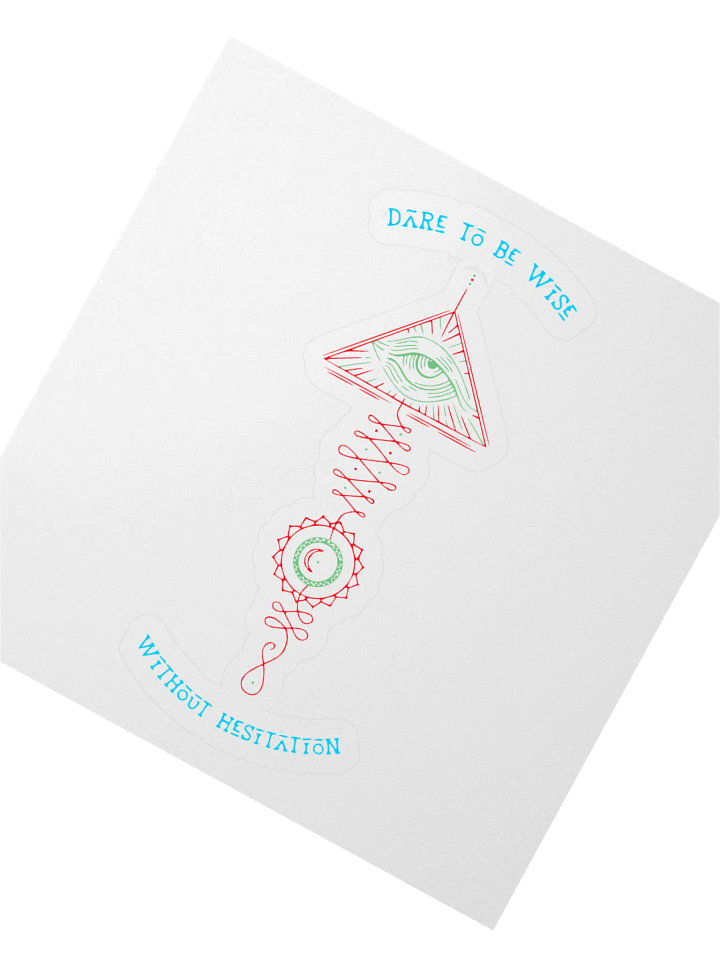 Dare To Be Wise Tree Kiss Cut Stickers product image (2)