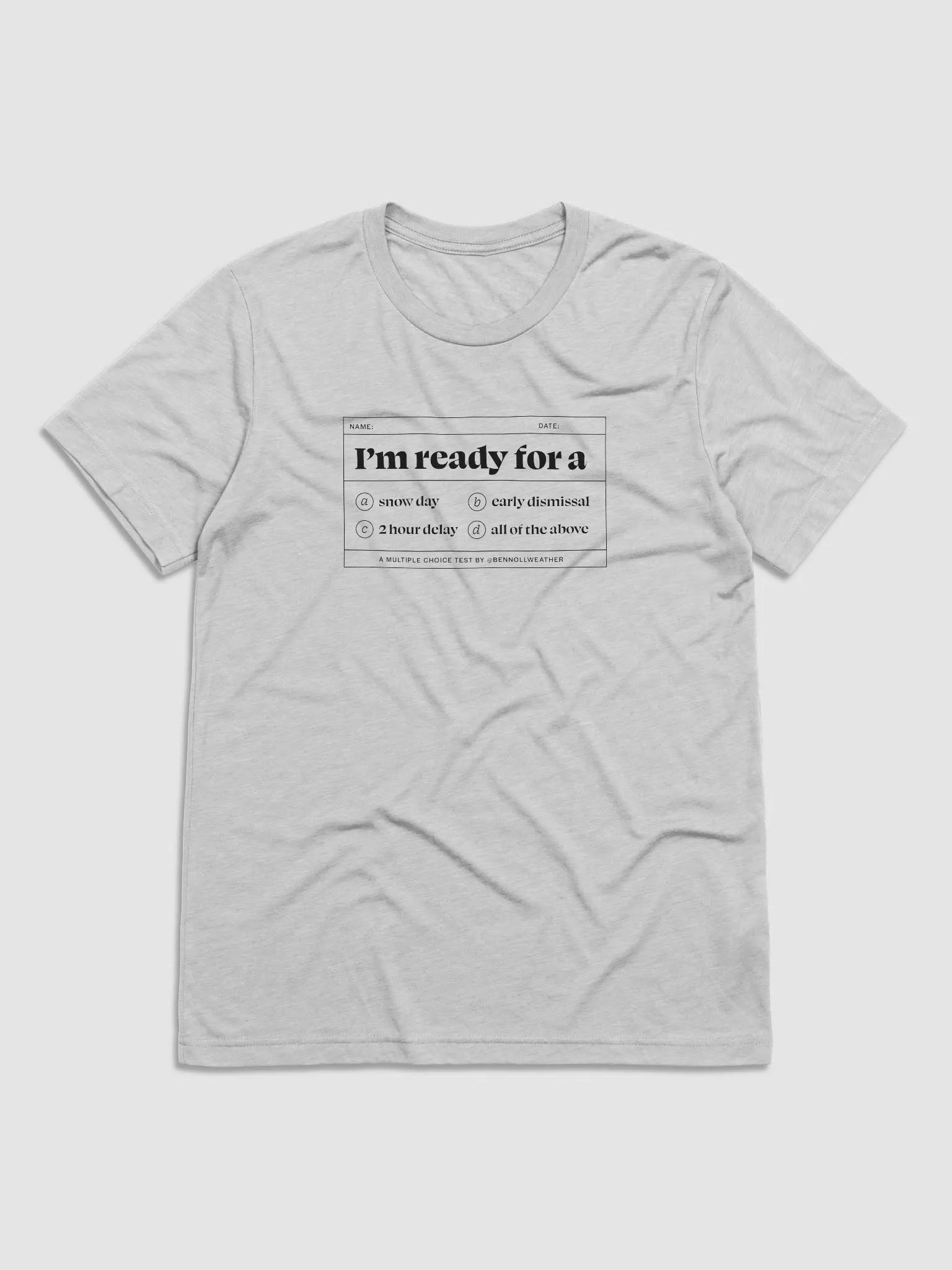 I'm ready t-shirt ❄️ (black logo) product image (1)