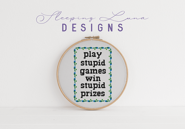 Play Stupid Games - Cross Stitch Pattern product image (2)