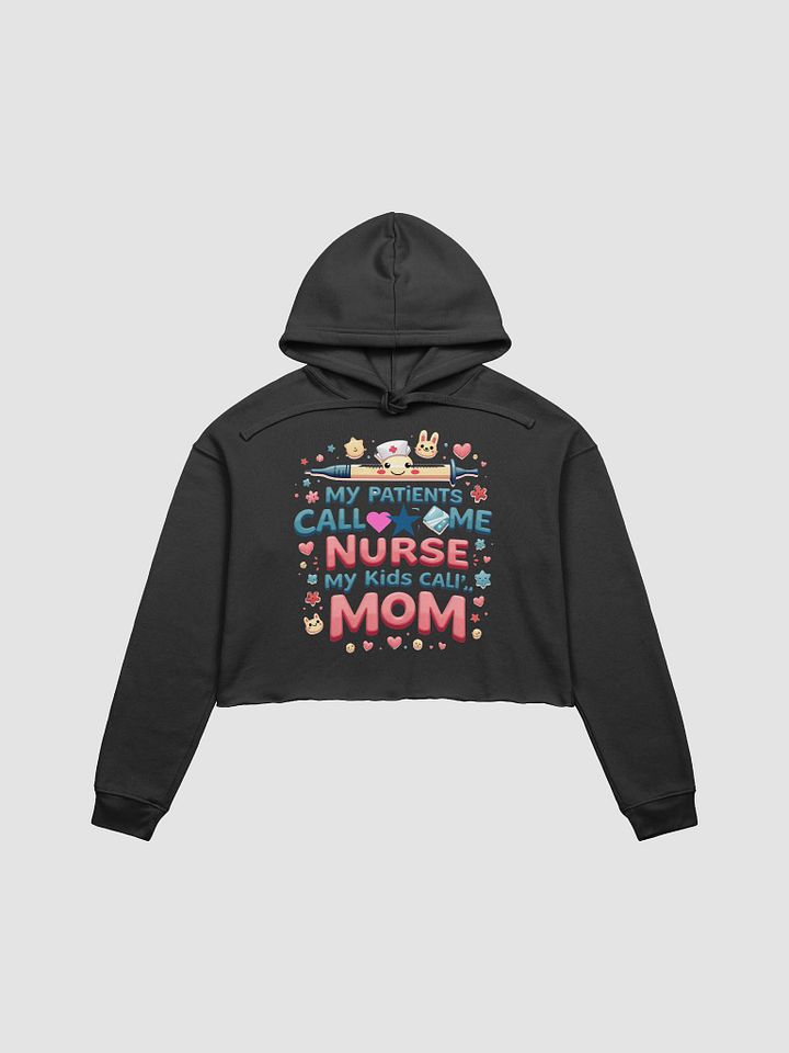 Nurse Mom Playful Crop Hoodie product image (6)
