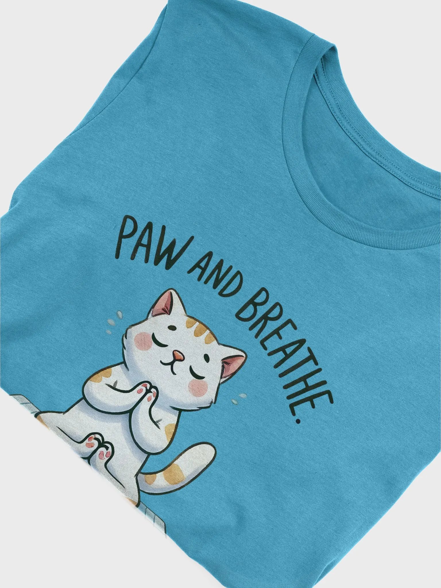 Paw and Breathe Yoga Cat T-Shirt product image (3)
