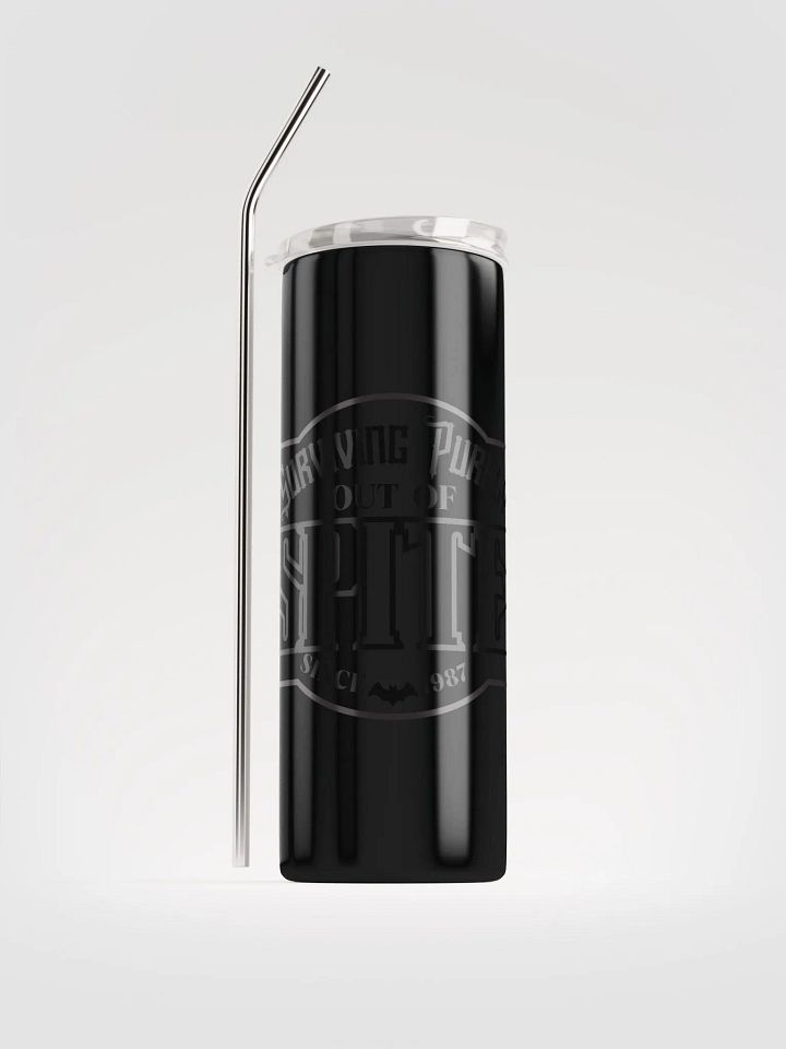 Surviving Purely Out Of Spite Black on Black Tumbler product image (1)