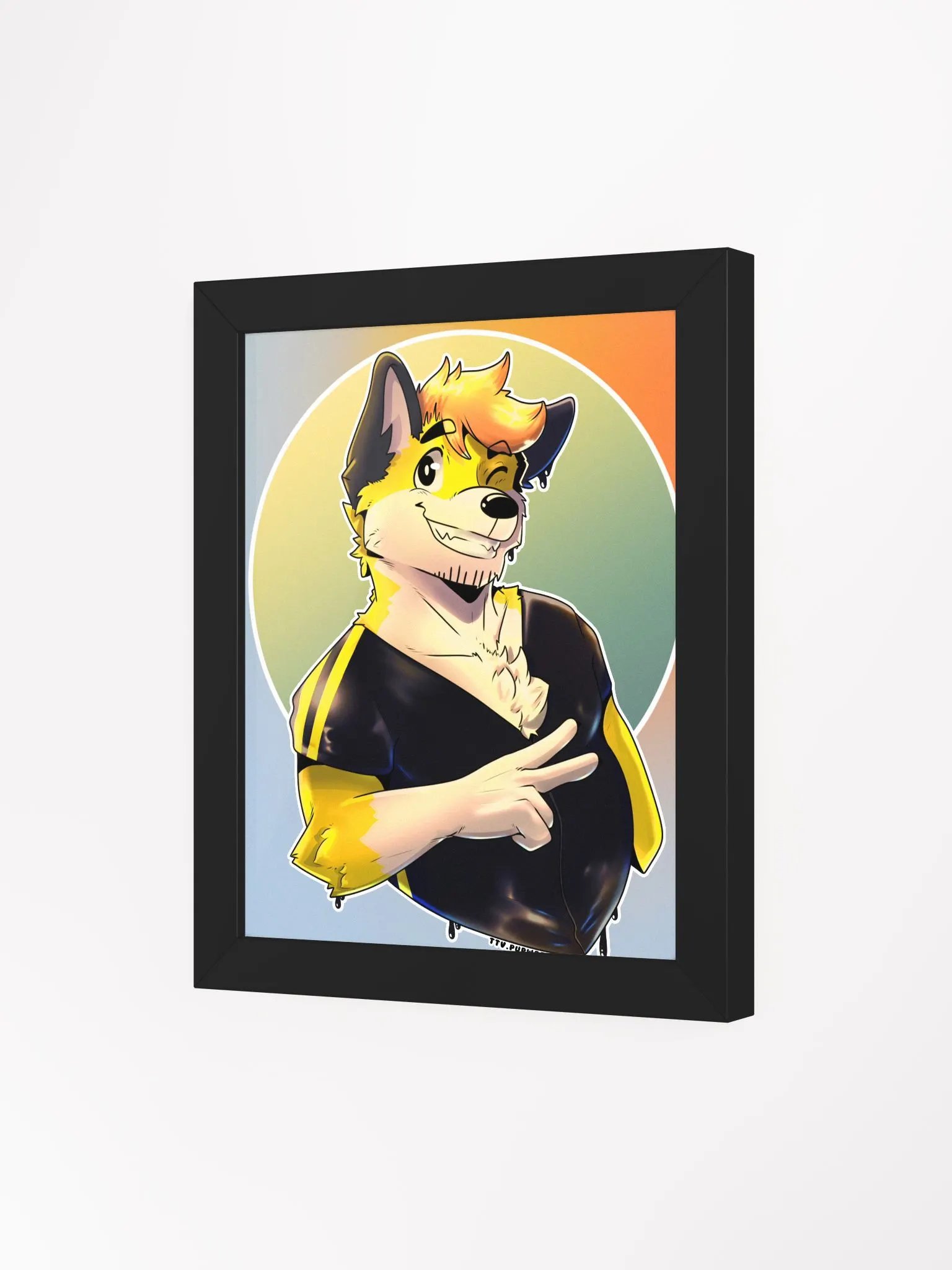 SynthPopWrex - Framed Poster product image (3)