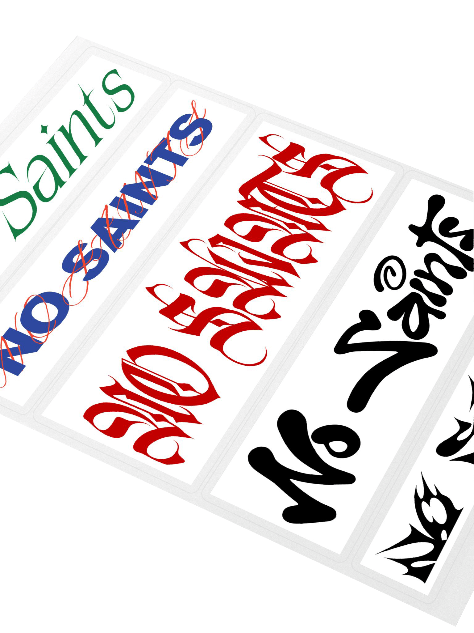 No Saints Type Sticker Pack product image (3)