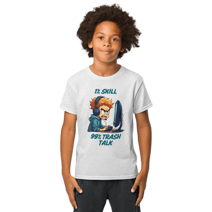 1% Skill, 99% Trash Talk Youth Sports Tee product image (9)