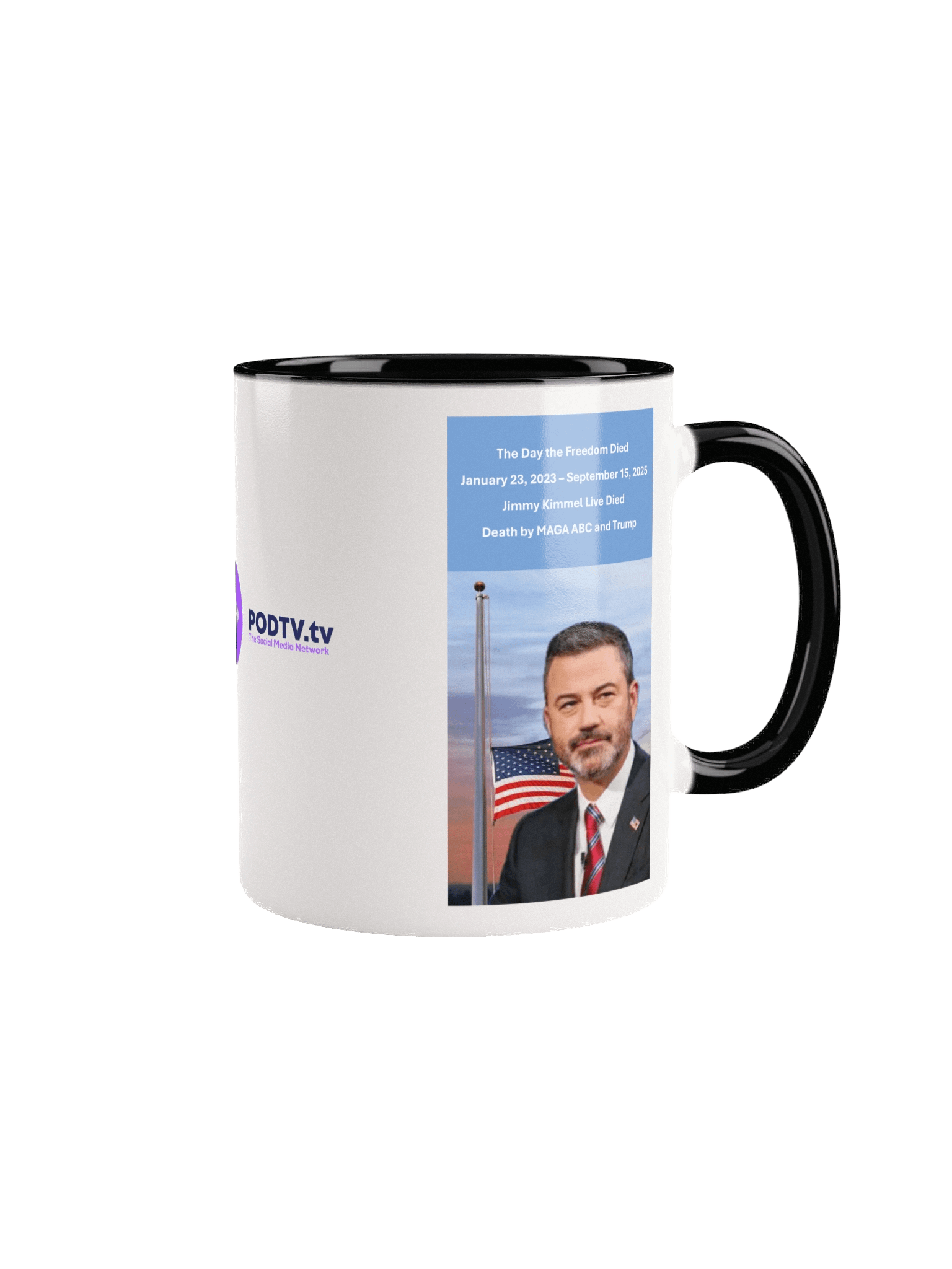 The Day the Freedom Died Hot/Cold Ceramic Mug product image (2)