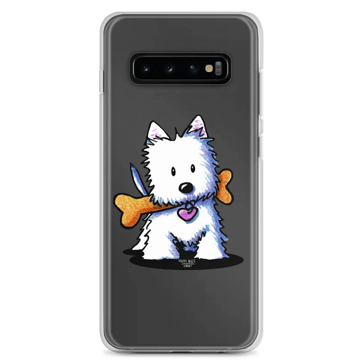 Westie With Bone Clear Samsung® Case product image (7)