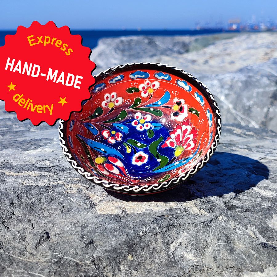 Handcrafted 12cm Ceramic Bowl – Unique Artisanal Pottery for Home Decor product image (3)