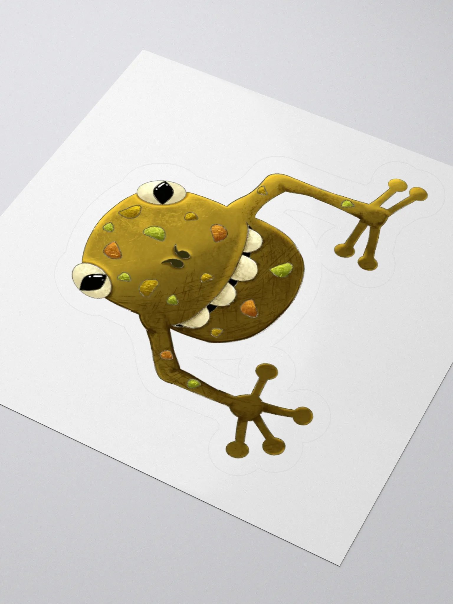 Little Monster Froad Kiss Cut Stickers product image (8)