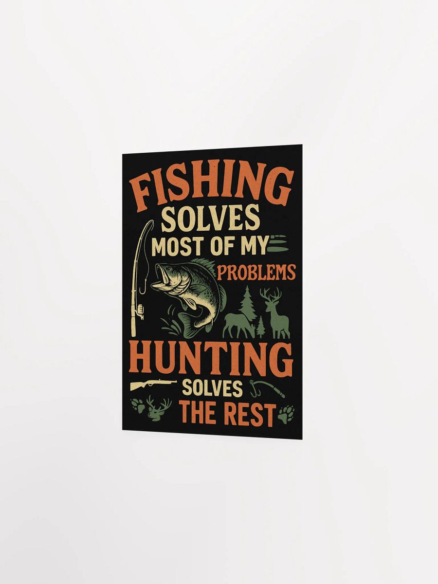 Fishing & Hunting Wall Art – Funny Cabin Poster product image (3)