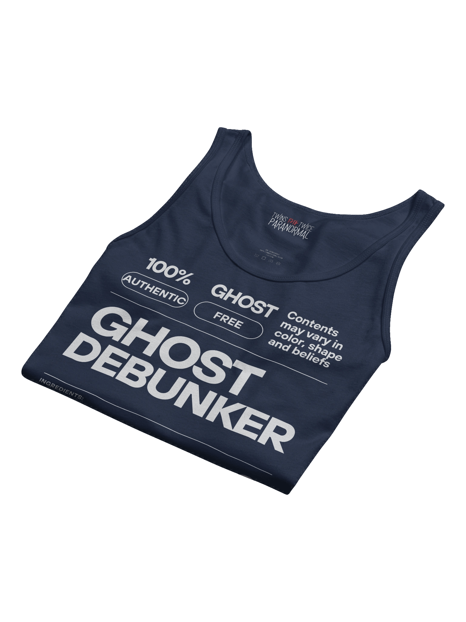 Certified Ghost Debunker Label Tank product image (37)