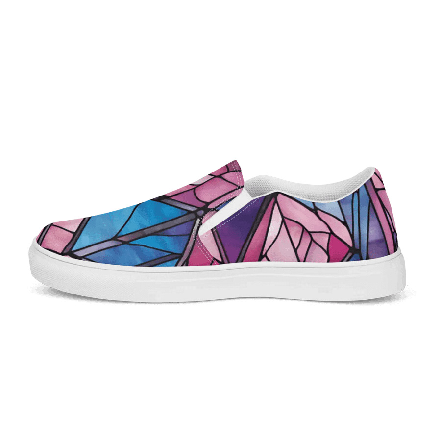 Geometric Glow Men's Slip-On Canvas Shoes product image (9)